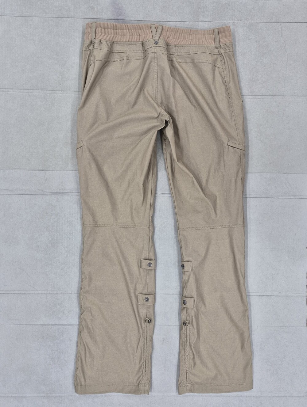 Athleta Shasta Convertible Hiking Utility Pants women's 16T Tall khaki stretch - Picture 3 of 13